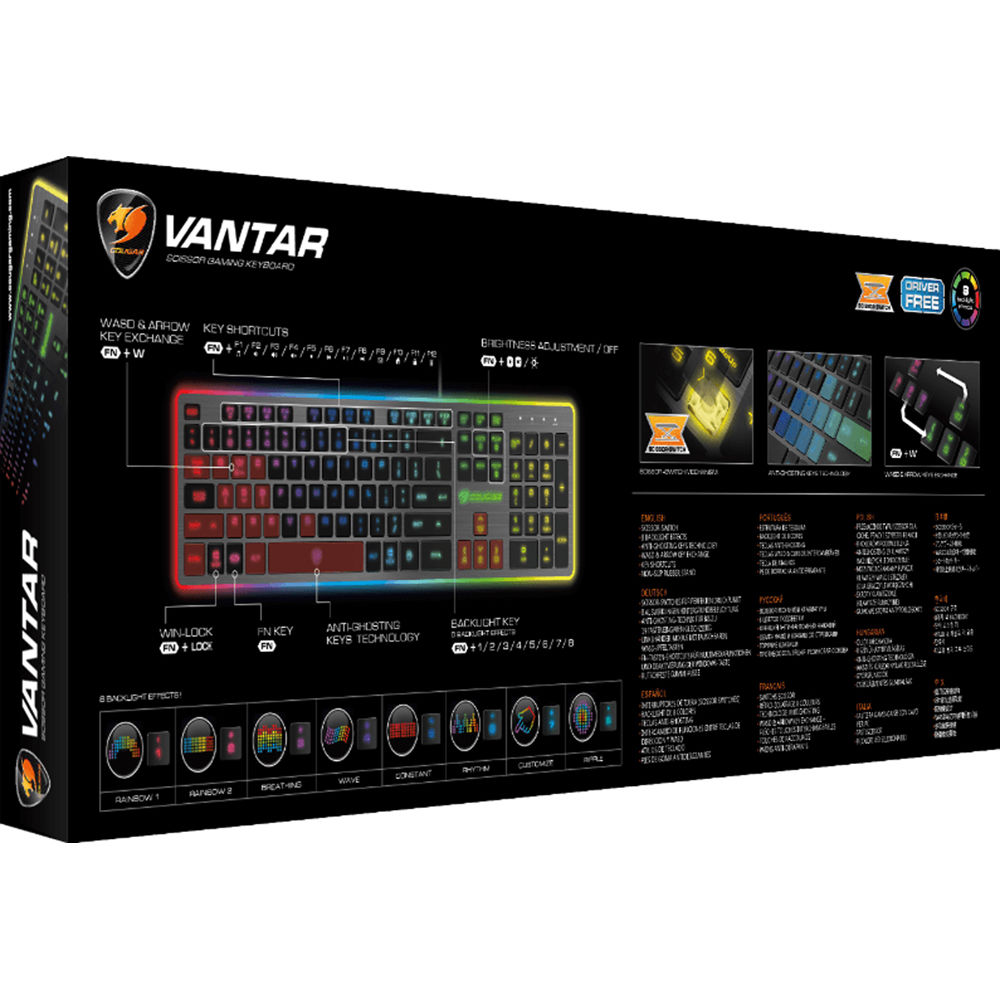 COUGAR Vantar Backlit Gaming Keyboard